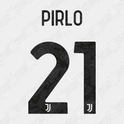 Pirlo 21 (Official Juventus 2020/21/22 Home / Third Name and Numbering)